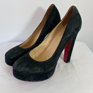 Christian Louboutin Black Suede Heel